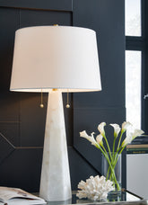 Tampa Furniture Outlet Lutz - Ashley Furniture - Laurellen Lighting - Alabaster Table Lamp (1/CN) / White - L429064